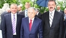 Ilustracja do artykułu: Starosta Piotr Kagankiewicz i Wójt Marian Holak na uroczystości u Prezydenta Lecha Kaczyńskiego.