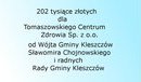 Ilustracja do artykułu: Podziękowania dla wójta i radnych Rady Gminy Kleszczów za pomoc w walce z koronawirusem