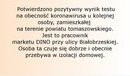 Ilustracja do artykułu: Pozytywny wynik testu na obecność koronawirusa u kolejnej osoby