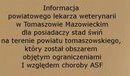 Ilustracja do artykułu:  Informacja powiatowego lekarza weterynarii w Tomaszowie Mazowieckim dla posiadaczy stad świń na terenie powiatu tomaszowskiego, 