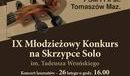 Ilustracja do artykułu: IX edycja Młodzieżowego Konkursu na Skrzypce Solo im. Tadeusza Wrońskiego  dla uczniów szkół muzycznych I i II stopnia