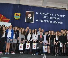 Zdjęcie z galerii: IV Powiatowy Konkurs Recytatorski w Językach Obcych