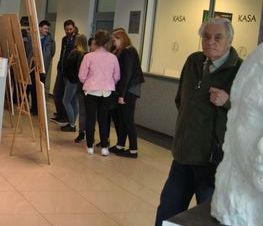 Zdjęcie z galerii: Wystawa w Starostwie Powiatowym Laureatek Ogólnopolskiego Przeglądu z Rysunku, Malarstwa i Rzeźby w Katowicach
