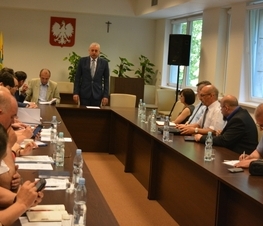 Zdjęcie z galerii: 	Posiedzenie Powiatowego Zespołu Zarządzania Kryzysowego i Komisji Bezpieczeństwa i Porządku