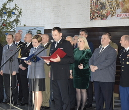 Zdjęcie z galerii: Spotkanie opłatkowe służb mundurowych