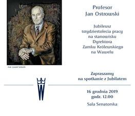 Zdjęcie z galerii: Jubileusz prof. Jana Ostrowskiego dyrektora Zamku Królewskiego na Wawelu