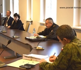 Zdjęcie z galerii: Posiedzenie Powiatowego Zespołu Zarządzania Kryzysowego