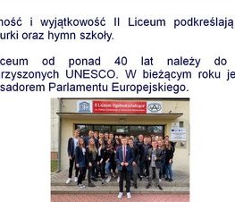 Zdjęcie z galerii: II LO zaprasza absolwentów szkół podstawowych do kontynuowania nauki w roku szkolnym 2020/2021