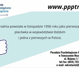 Zdjęcie z galerii: Poradnia Psychologiczno-Pedagogiczna zaprasza w roku szkolnym 2020/2021