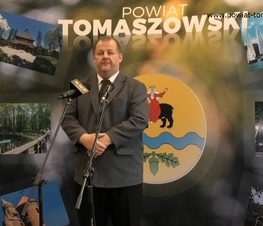 Zdjęcie z galerii: Konferencja prasowa dotycząca pozyskania środków finansowych na przebudowę drogi powiatowej na odcinku Chorzęcin – Łazisko