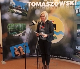 Zdjęcie z galerii: Konferencja prasowa dotycząca pozyskania środków finansowych na przebudowę drogi powiatowej na odcinku Chorzęcin – Łazisko