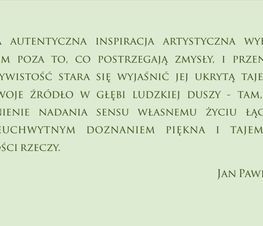Zdjęcie z galerii: Wystawa on-line rysunku i malarstwa uczniów Liceum Plastycznego w Tomaszowie Mazowieckim inspirowana cytatem Jana Pawła II z Listu do Artystów cz. 1
