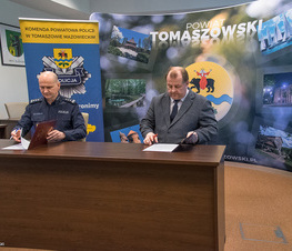 Zdjęcie z galerii: Porozumienie w sprawie dodatkowych służb policyjnych na terenie powiatu tomaszowskiego