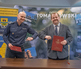 Zdjęcie z galerii: Porozumienie w sprawie dodatkowych służb policyjnych na terenie powiatu tomaszowskiego