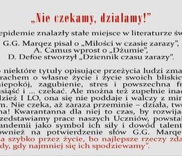 Zdjęcie z galerii: „Nie czekamy! Działamy!” – rewelacyjne prace uczniów z I LO
