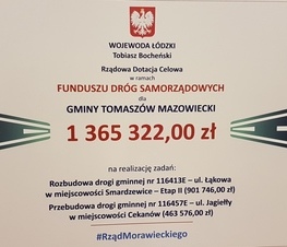 Zdjęcie z galerii: Prawie 5,5 miliona złotych z Funduszu z Funduszu Dróg Samorządowych na drogi w powiecie tomaszowskim