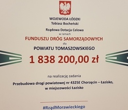 Zdjęcie z galerii: Prawie 5,5 miliona złotych z Funduszu z Funduszu Dróg Samorządowych na drogi w powiecie tomaszowskim