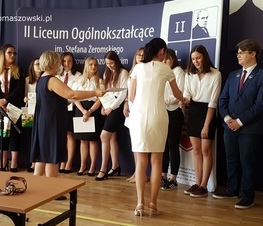 Zdjęcie z galerii: Nagrody dla uczniów z  II LO w konkursach związanych z przedsiębiorczością