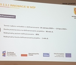Zdjęcie z galerii: „Wsparcie dla biznesu w Łódzkiem” – spotkanie informacyjne