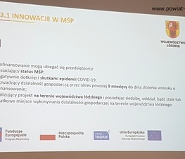 Zdjęcie z galerii: „Wsparcie dla biznesu w Łódzkiem” – spotkanie informacyjne