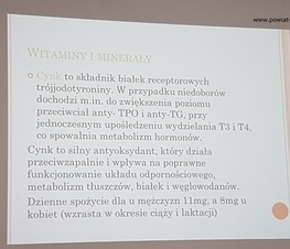 Zdjęcie z galerii: Dieta w chorobie Hashimoto – spotkanie z dr Anną Rogulską w Powiatowym Centrum Animacji Społecznej