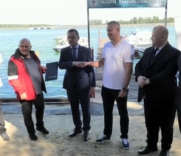 Zdjęcie z galerii: Podpisanie umowy z WOPR-em na realizację zadań publicznych w ramach „Budżetu Obywatelskiego Łódzkie na Plus”