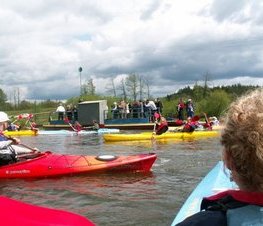 Zdjęcie z galerii: Uroczystość otwarcia szlaku kajakowego na rzece Pilicy - 08-09.05.2008 r.