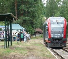 Zdjęcia z kolejnego przyjazdu pociągu akcji "Kolej na Spałę" zdj.wyk. Jerzy Miś