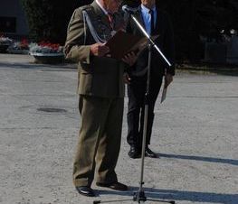Zdjęcie z galerii: Zdjęcia z Uroczystości patriotyczno-religijnej z okazji 95 Rocznicy Bitwy Warszawskiej 1920 roku i Święta Wojska Polskiego oraz odsłonięcia tablicy BŁ.O. Henryka Krzysztofika