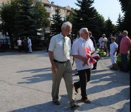 Zdjęcie z galerii: Zdjęcia z Uroczystości patriotyczno-religijnej z okazji 95 Rocznicy Bitwy Warszawskiej 1920 roku i Święta Wojska Polskiego oraz odsłonięcia tablicy BŁ.O. Henryka Krzysztofika