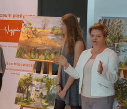 Zdjęcie z galerii: Poplenerowa wystawa prac uczniów Liceum Plastycznego