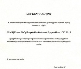 Zdjęcie z galerii: SUKCES WYSPIAŃSKIEGO W IV OGÓLNOPOLSKIM KONKURSIE FRYZJERSKIM LOKI 2015 W KIELCACH