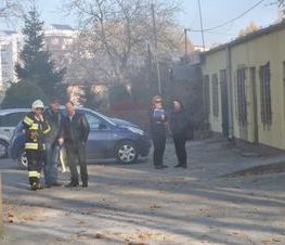 Zdjęcie z galerii: Ćwiczenia P.Poż. w Starostwie Powiatowym