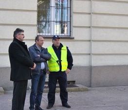Zdjęcie z galerii: Ćwiczenia P.Poż. w Starostwie Powiatowym