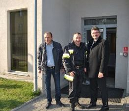 Zdjęcie z galerii: Ćwiczenia P.Poż. w Starostwie Powiatowym