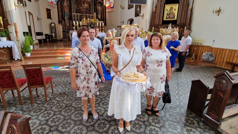 Na zdjęciu: uczestnicy święta plonów w Budziszewicach, które odbyło się w niedzielę, 28 sierpnia 2022 roku, 