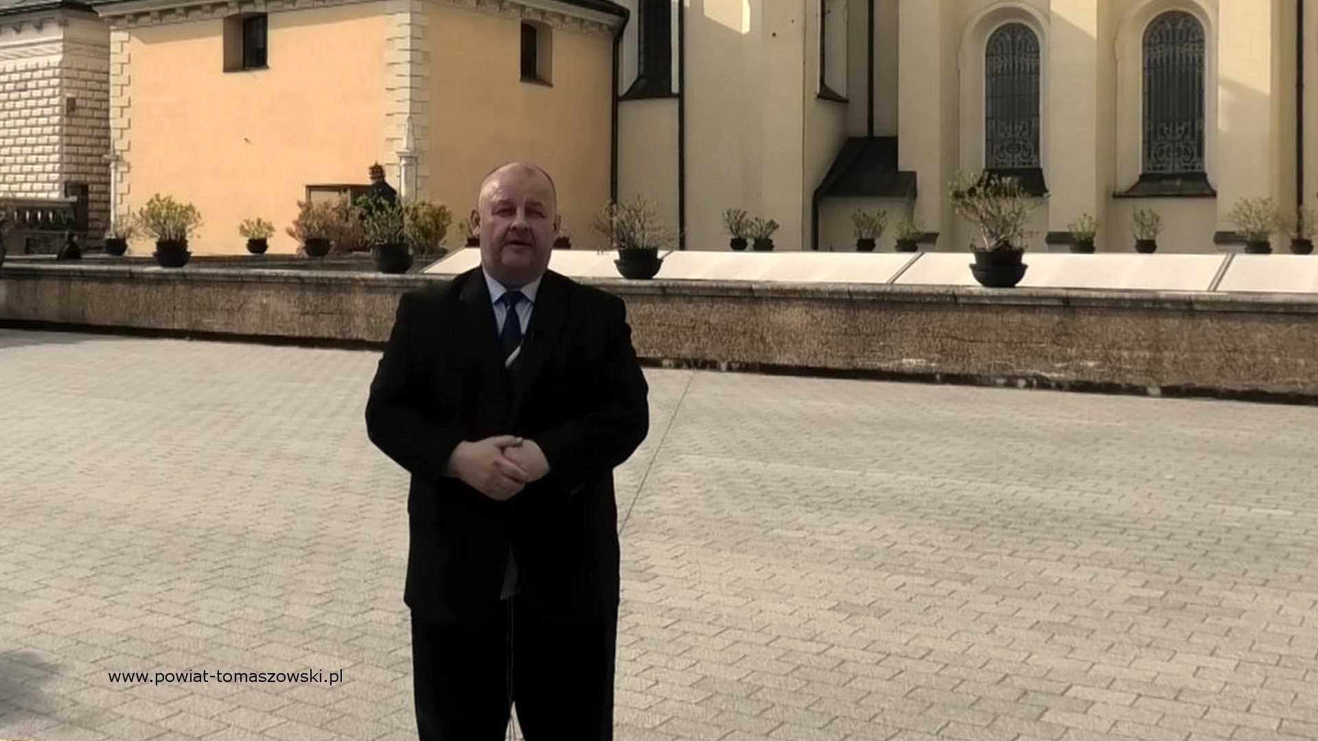 Na zdjęciu: Mariusz Węgrzynowski – Starosta Powiatu Tomaszowskiego, na Jasnej Górze w Częstochowie w 6. rocznicę Zawierzenia Powiatu Tomaszowskiego Niepokalanemu Sercu Maryi