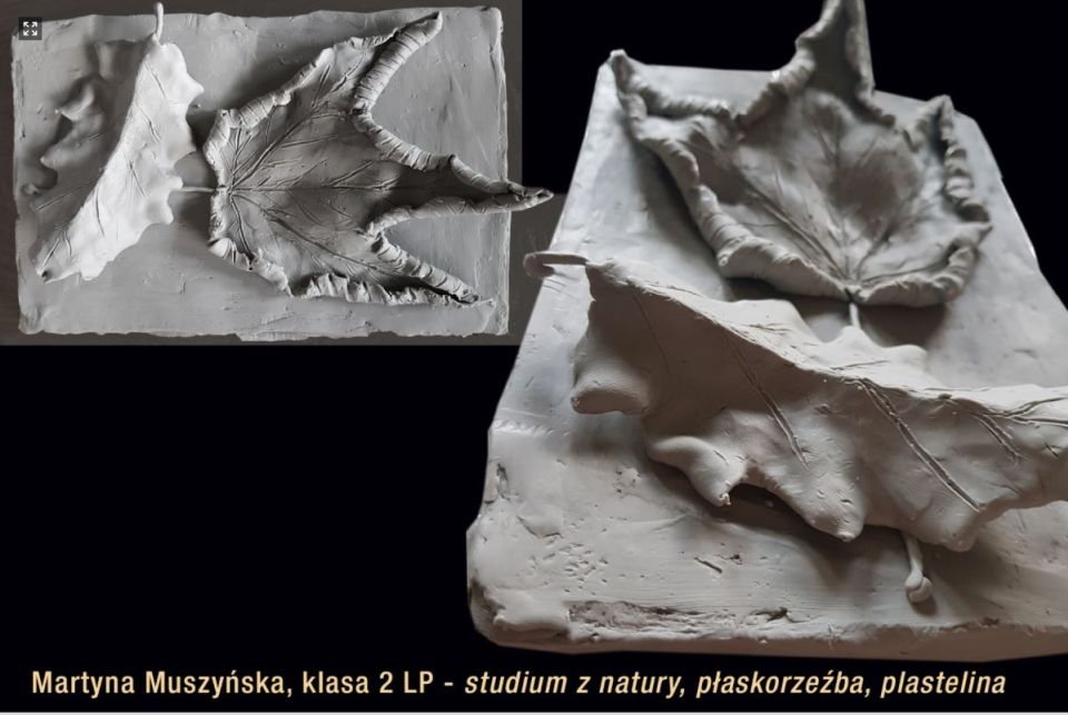 Rzeźba w wykonaniu uczniów klasy II Liceum Plastycznego