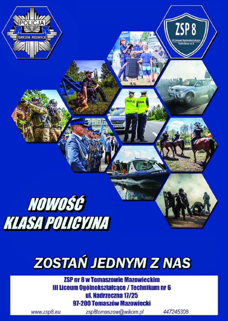 Chcesz Zostać policjantem? Klasa Policyjna w III LO zaprasza absolwentów szkół podstawowych