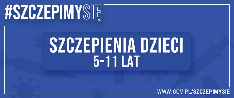 Na zdjęciu: ulotka dotycząca szczepień przeciw COVID-19  dzieci w wieku 5 – 11 lat