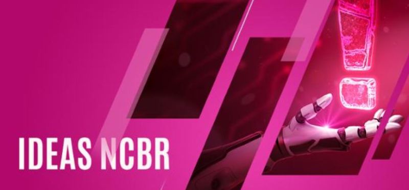 Na zdjęciu: plakat nowego podmiotu Grupy NCBR: IDEAS NCBR sp. z o.o.