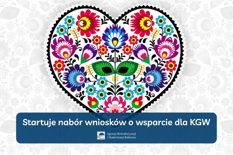 Na zdjęciu: ulotka informująca, że startuje nabór wniosków o wsparcie dla KGW