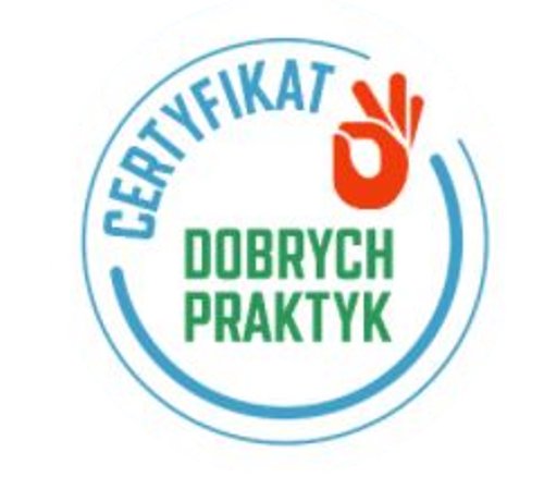 Na zdjęciu: logo projektu „Certyfikat Dobrych Praktyk” Na zdjęciu: logo projektu „Certyfikat Dobrych Praktyk”