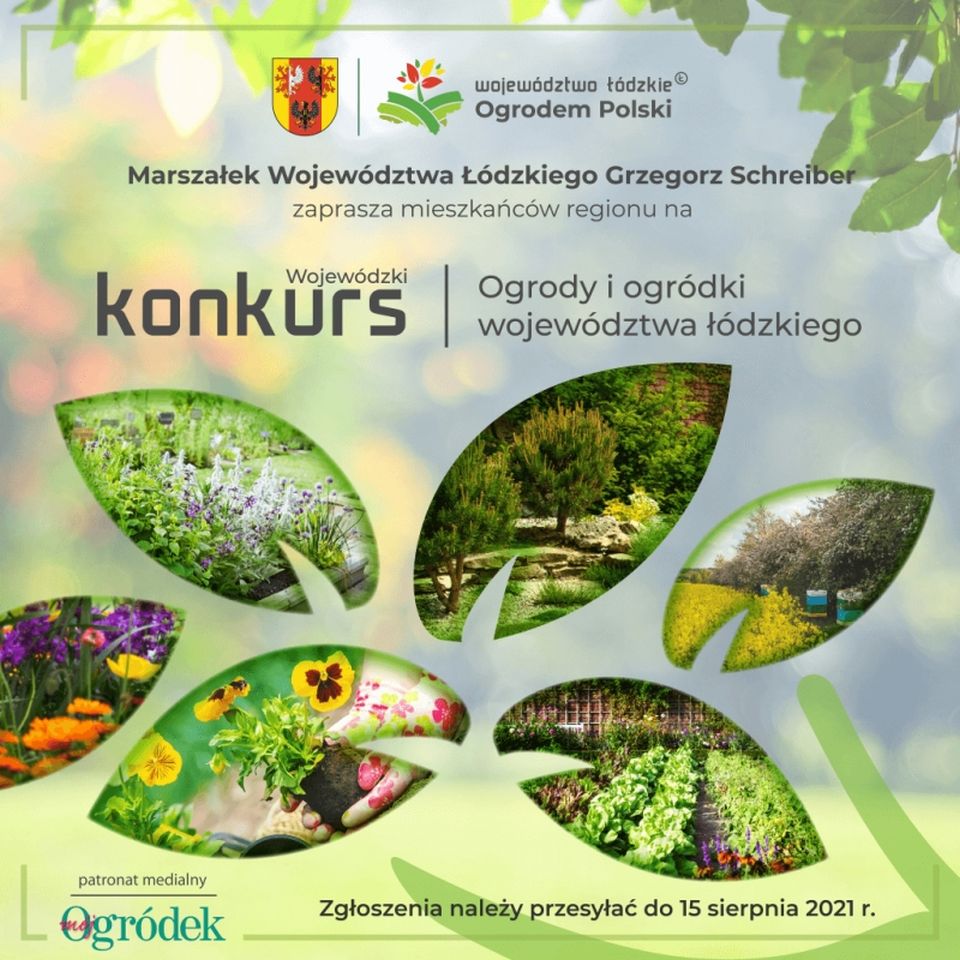 Na zdjęciu: plakat konkursu organizowanego przez Zarząd Województwa Łódzkiego w 2021 roku – „Kolorowy balkon” Na zdjęciu: plakat konkursu organizowanego przez Zarząd Województwa Łódzkiego w 2021 roku – „Kolorowy balkon”