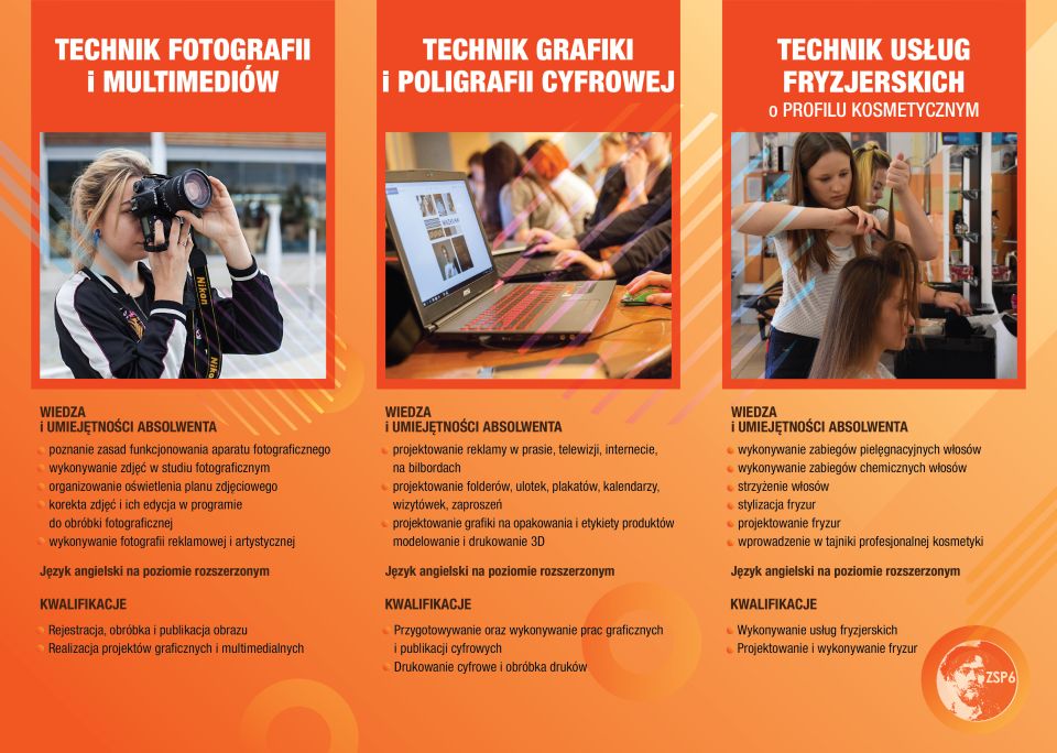 Na zdjęciu: oferta edukacyjna Technikum nr 5 przy  ZSP nr 6 w Tomaszowie Mazowieckim na rok szkolny 2021/2022. 