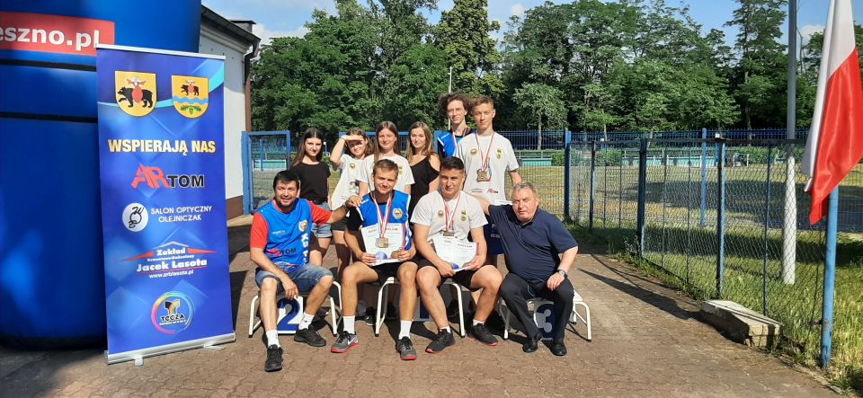 zdjęcie z Mistrzostw Polski Juniorów oraz Drużynowych Mistrzostw Polski Juniorów w kręglarstwie klasycznym, które odbyły się w Lesznie 26-27 czerwca 2021 roku