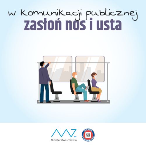 Przypominamy o obowiązku zasłaniania ust i nosa!