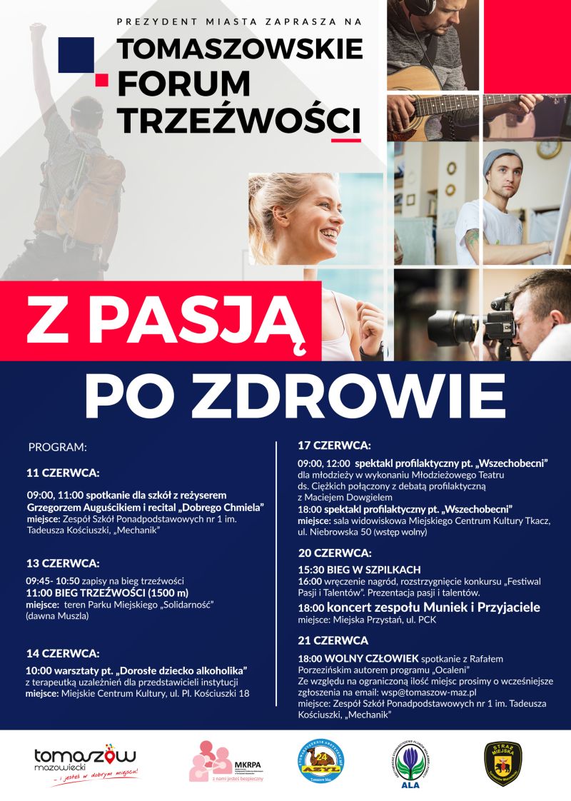 Na zdjęciu: plakat Tomaszowskiego Forum Trzeźwości 2021