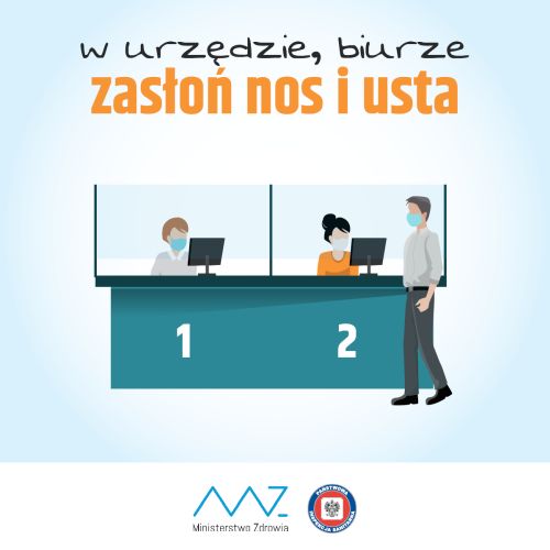 Przypominamy o obowiązku zasłaniania ust i nosa!