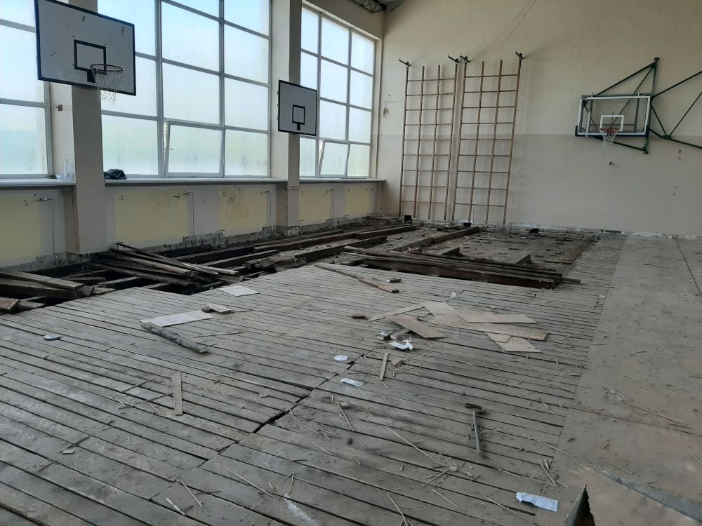 Ruszyły prace przy modernizacji sali gimnastycznej ZSP 8